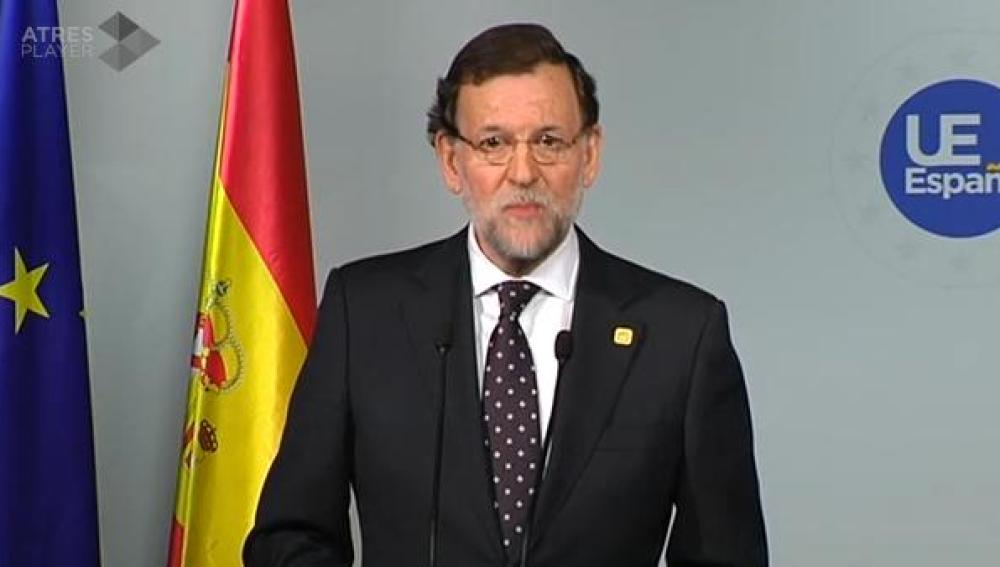 Mariano Rajoy desde Bruselas