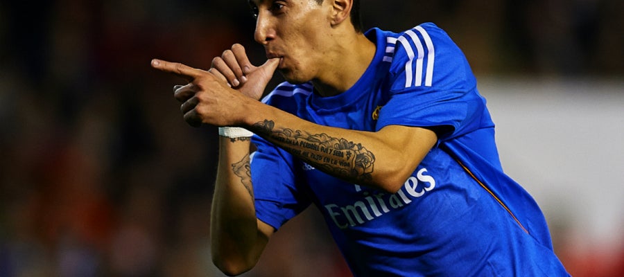 Di María celebra un gol con el Madrid Di María celebra un gol con el Madrid