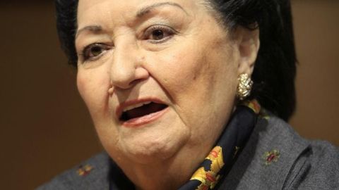 Montserrat Caball&eacute; presenta el concierto 'Voces para la esperanza'.