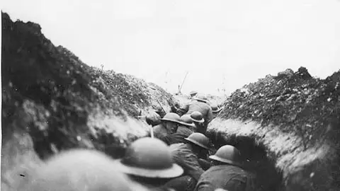 Soldados en la trinchera en la I Guerra Mundial Soldados en la trinchera en la I Guerra Mundial
