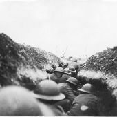 Soldados en la trinchera en la I Guerra Mundial