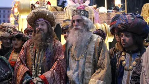 Los Reyes Magos en la Plaza de Cibeles Los Reyes Magos en la Plaza de Cibeles