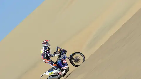 Duclos, en una etapa del Dakar Duclos, en una etapa del Dakar