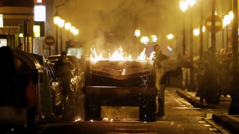 M&uacute;ltiples altercados en las marchas a favor de los vecinos del Gamonal