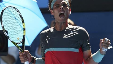 Rafa Nadal celebrando un punto