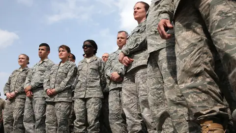 Grupo de militares de las Fuerzas Armadas de EEUU Grupo de militares de las Fuerzas Armadas de EEUU