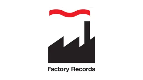 Logotipo de Factory Records diseñado por Peter Saville Logotipo de Factory Records diseñado por Peter Saville
