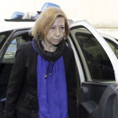 La expresidenta de Consell de Mallorca, Maria Antonia Munar, a su llegada a los juzgados