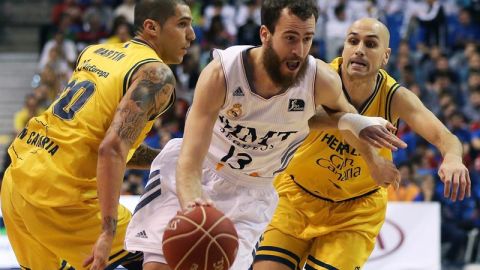 Sergio Rodr&iacute;guez, en un momento del partido de cuartos de final ante el Gran Canaria