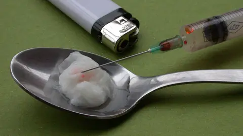 Jeringuilla de heroina Jeringuilla de heroina