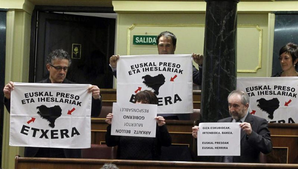Diputados de Amaiur piden el acercamiento de presos de ETA al País Vasco