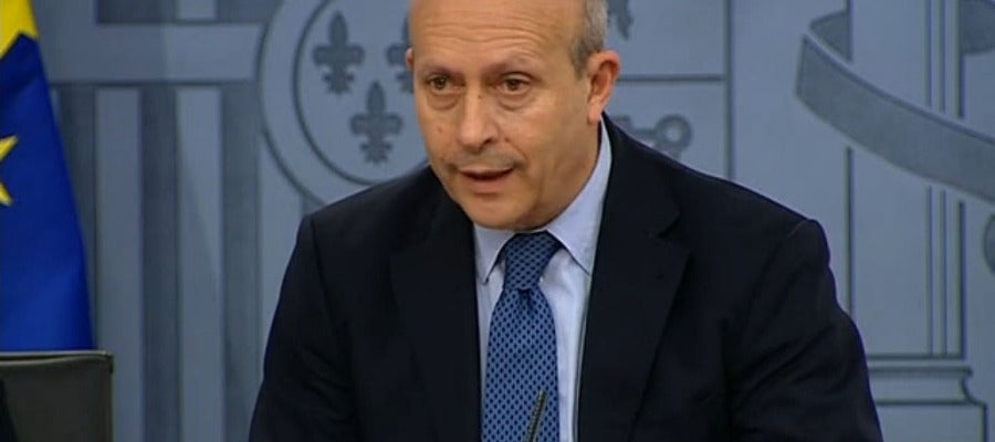 José Ignacio Wert en rueda de prensa José Ignacio Wert en rueda de prensa