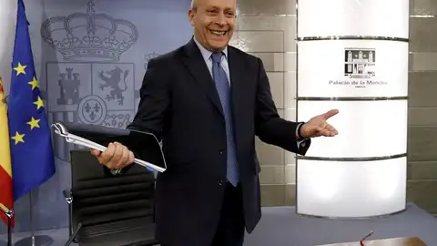 José Ignacio Wert ante los medios de comunicación en la Moncloa José Ignacio Wert ante los medios de comunicación en la Moncloa