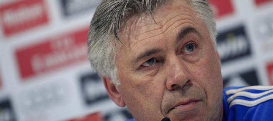 Carlo Ancelotti en rueda de prensa Carlo Ancelotti en rueda de prensa