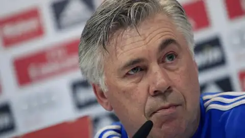 Carlo Ancelotti en rueda de prensa Carlo Ancelotti en rueda de prensa