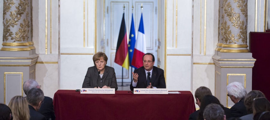 Angela Merkel y François Hollande Angela Merkel y François Hollande
