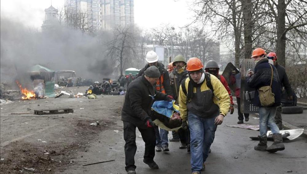 Transportando un cuerpo en Kiev