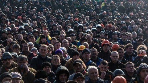 Manifestaci&oacute;n en Kiev