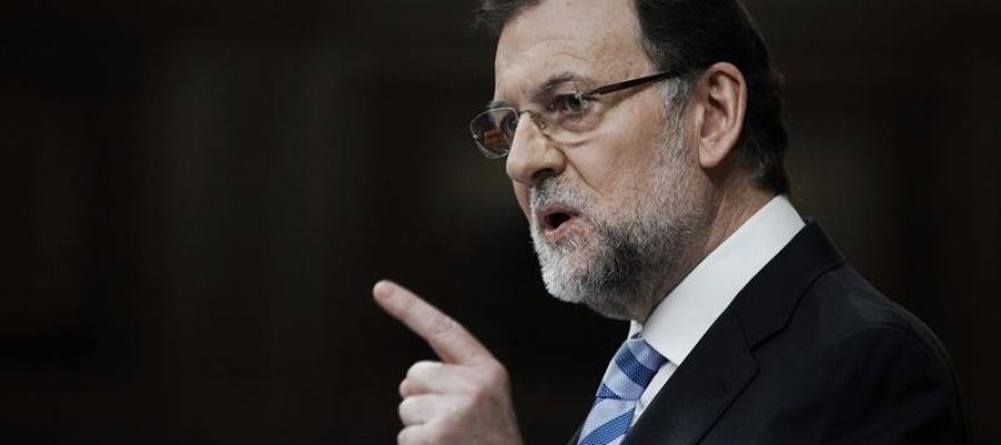 El presidente del Gobierno, Mariano Rajoy en su intervención en el Debate del estado de la Nación. El presidente del Gobierno, Mariano Rajoy en su intervención en el Debate del estado de la Nación.
