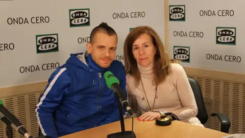 El chef David Muñoz con Mar de Tejeda El chef David Muñoz con Mar de Tejeda