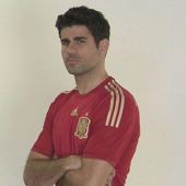 Diego Costa ya luce la camiseta de la selección española