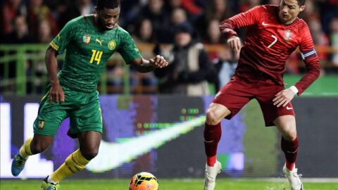 Cristiano Ronaldo en su duelo con Portugal