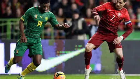 Cristiano Ronaldo en su duelo con Portugal Cristiano Ronaldo en su duelo con Portugal