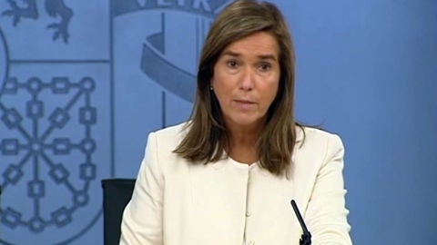 Ana Mato en la rueda de prensa posterior al Consejo