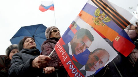 Seguidores rusos en Crimea
