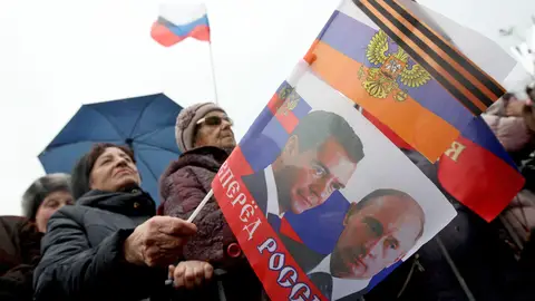 Seguidores rusos en Crimea Seguidores rusos en Crimea