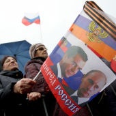 Seguidores rusos en Crimea