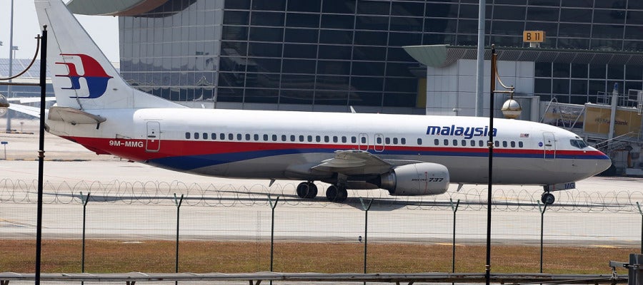 El avión de Malaysia Airlines en el aeropuerto de Kuala Lumpur antes de su desaparición El avión de Malaysia Airlines en el aeropuerto de Kuala Lumpur antes de su desaparición