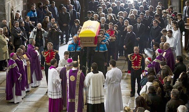 Último adiós a Adolfo Suárez en la catedral de Ávila Último adiós a Adolfo Suárez en la catedral de Ávila