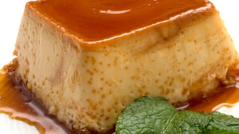 Flan de mascarpone y leche condensada
