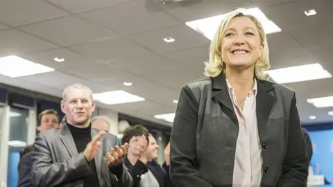 La líder del Frente Nacional francés, Marine Le Pen La líder del Frente Nacional francés, Marine Le Pen