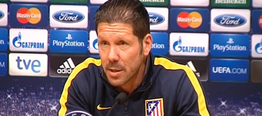 Simeone, en rueda de prensa Simeone, en rueda de prensa