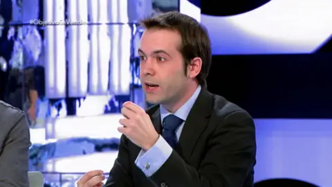 Juan Ramón Rallo, en su intervención en 'El Objetivo' Juan Ramón Rallo, en su intervención en 'El Objetivo'