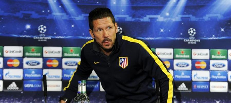 El entrenador argentino del Atlético de Madrid, Diego Simeone El entrenador argentino del Atlético de Madrid, Diego Simeone