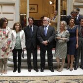 El PP arropa a Aznar en el único acto electoral en el que participa