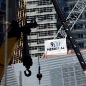 Obras de construcción del 'Memorial del 11S' que se está construyendo en la zona cero de Nueva York