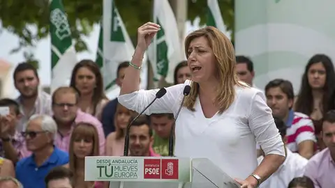 Susana Díaz en un mitin en Andalucía Susana Díaz en un mitin en Andalucía