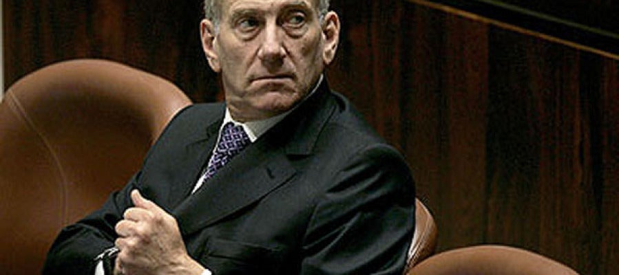 El ex primer ministro israelí Ehud Olmert. El ex primer ministro israelí Ehud Olmert.