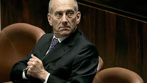 El ex primer ministro israelí Ehud Olmert. El ex primer ministro israelí Ehud Olmert.