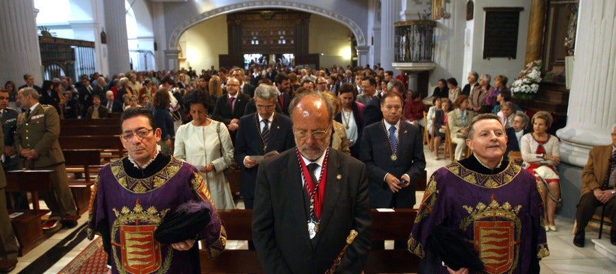 El alcalde de Valladolid, Francisco Javier León de la Riva, en la misa en honor de San Pedro Regalado El alcalde de Valladolid, Francisco Javier León de la Riva, en la misa en honor de San Pedro Regalado