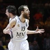 Sergio Rodríguez, con Llull al fondo Sergio Rodríguez, con Llull al fondo