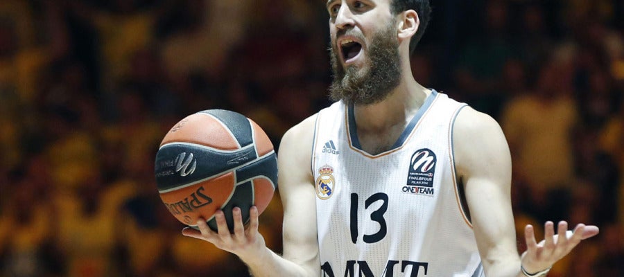 Sergio Rodríguez se lamenta ante el Maccabi Sergio Rodríguez se lamenta ante el Maccabi
