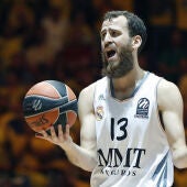Sergio Rodríguez se lamenta ante el Maccabi