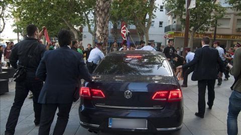 Montoro en el ataque que sufri&oacute; el coche en el que viajaba con S&aacute;nchez-Camacho