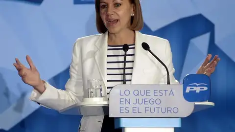 María Dolores de Cospedal durante un acto electoral María Dolores de Cospedal durante un acto electoral