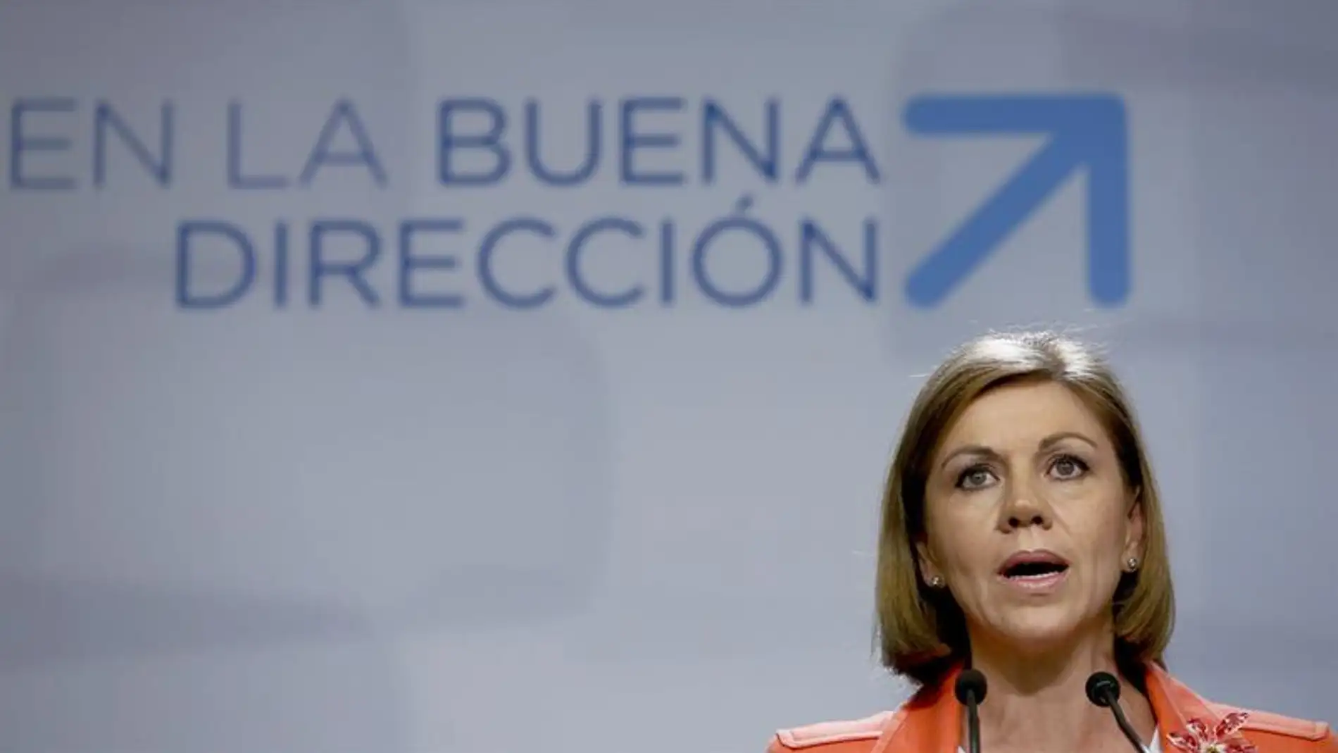 María Dolores de Cospedal tras el Comité Ejecutivo del PP.